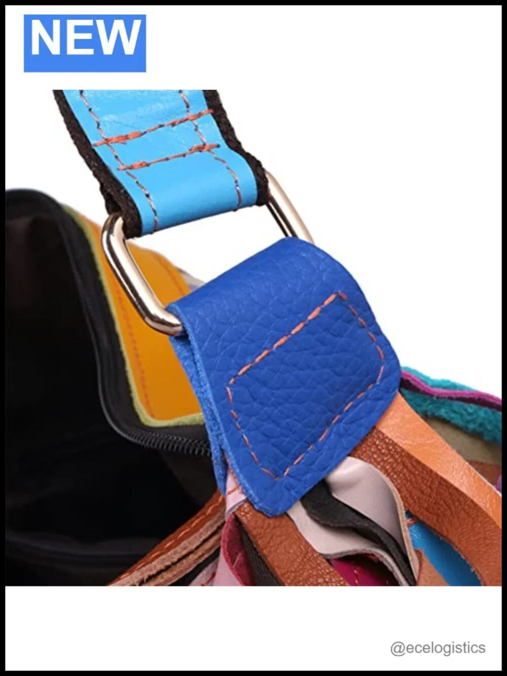 Genuine Sheepskin Patchwork Hobo Bag Tassel Shoulder Tote